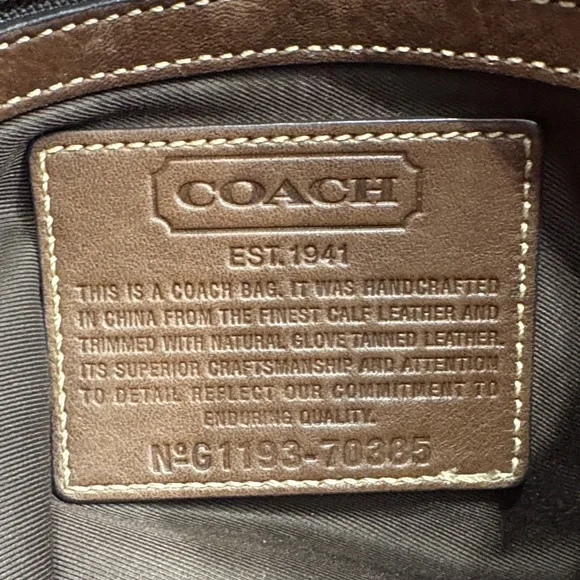 Coach Vintage Dark Brown Leather Bucket Bag - Picture 8 of 9